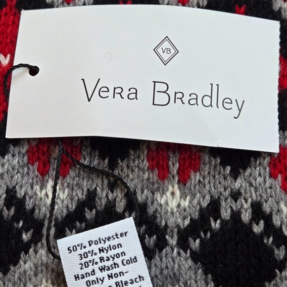 NWT Vera Bradley Penguin Fair Isle Scarf - Picture 4 of 5
